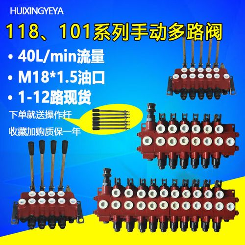 多路阀分配器液压zs-l118液压手动多路换向阀控制阀101系列液压阀