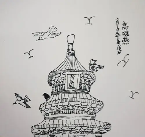 素菲美术天坛写生记(周六)