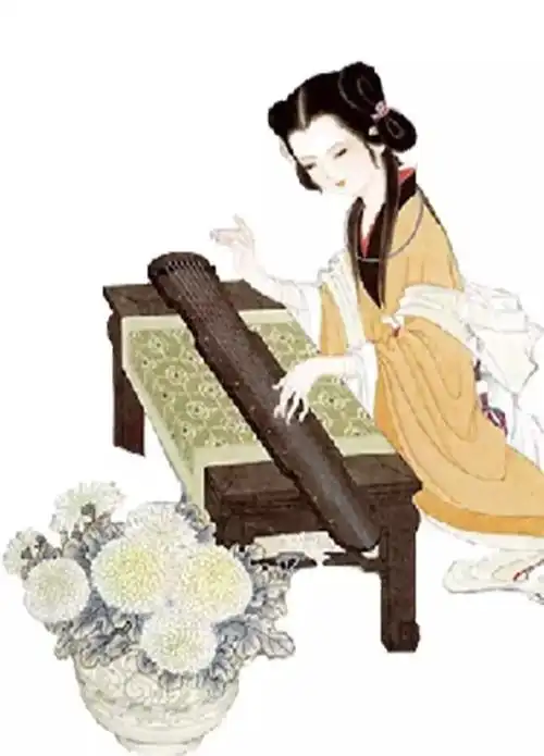 弹琴没错了,地底有没有缸就不知道了在因陋就简的古代咱们古人原生态