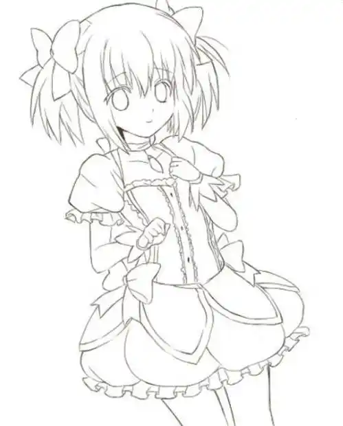 漫画女孩简笔画 2022最火可爱的漫画女孩简笔画