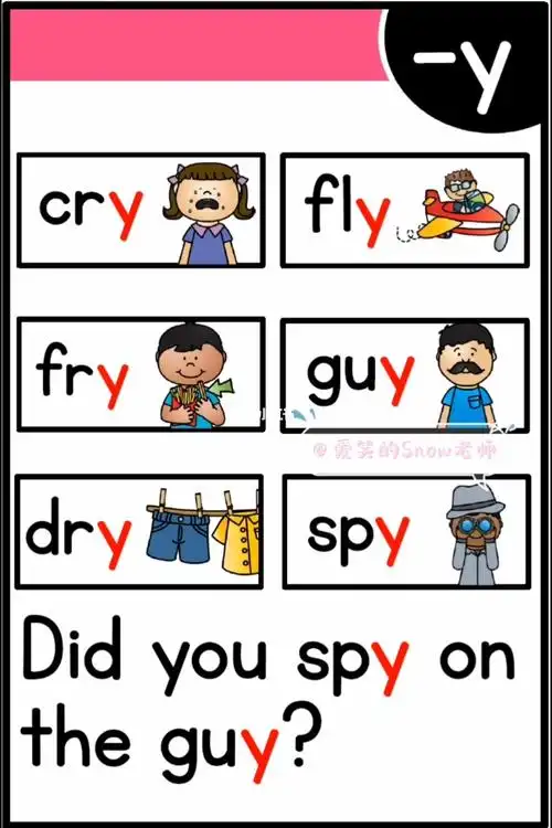 自然拼读字母发音长元音y