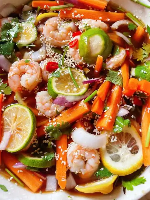 减脂柠檬酸辣虾简单又美味