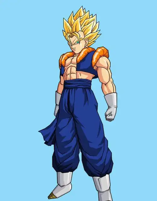 龙珠:同人画师笔下的悟吉塔,超级赛亚人第五阶的悟吉塔真帅!