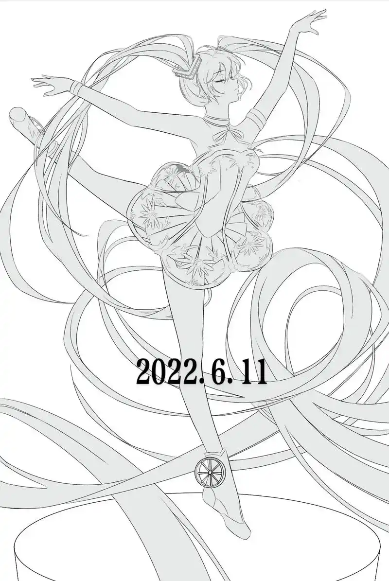 2023,心还是miku的.发了一下去年到今年画的miku( - 抖音