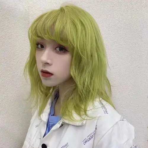 2021年流行发色抖音同款奶芋紫灰粉棕白金色染发剂自己染膏牛油果绿