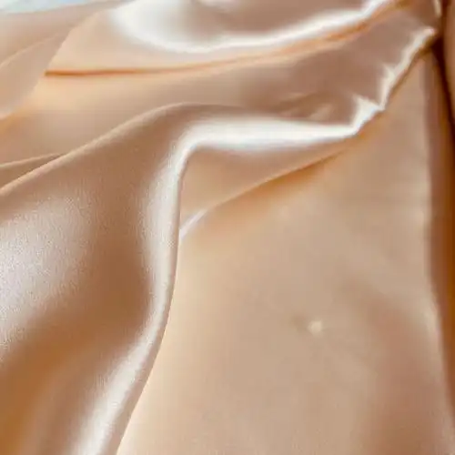 19姆米mm素绉缎黑藏青粉色现货lolita洛丽塔汉服桑蚕丝真丝面料