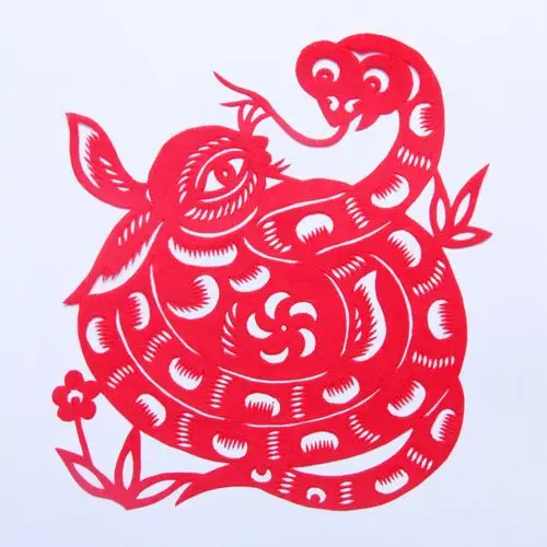 【jpg】蛇剪纸素材图片