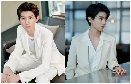 王源王俊凯不愧是一起长大的二人同穿白西装帅气效果不相上下
