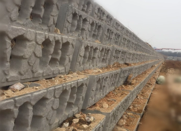 河北衡水迎宾河项目(河道生态护坡,阶梯生态砌块)