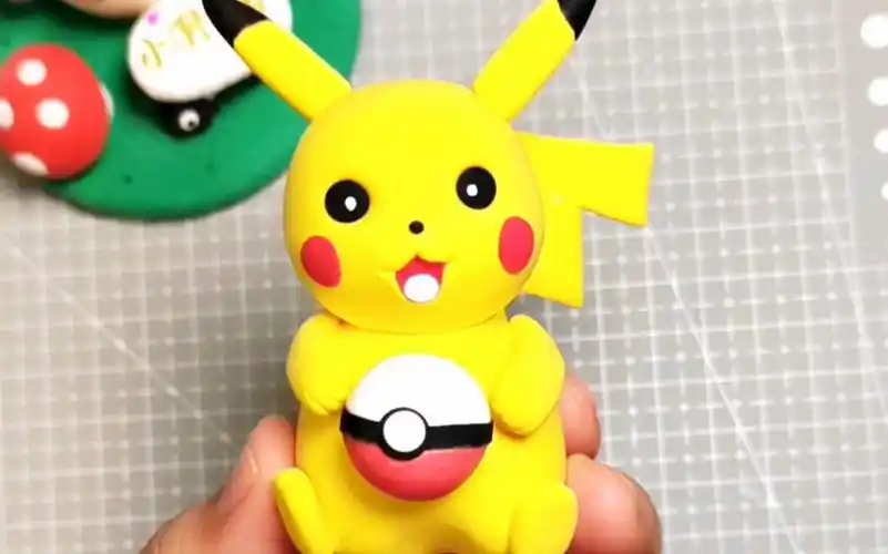 超轻粘土皮卡丘制作教程