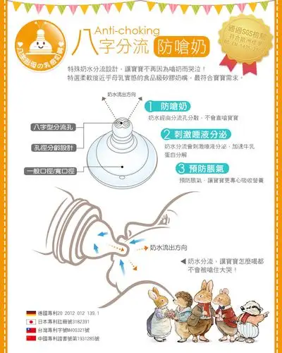 【foxwood tales】狐狸村传奇真母乳一般口径 玻璃小奶瓶 (120ml)