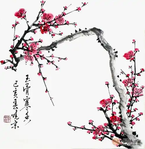 诗人画家郑晓京国画写意梅花欣赏_徐悲鸿_诗词_作品