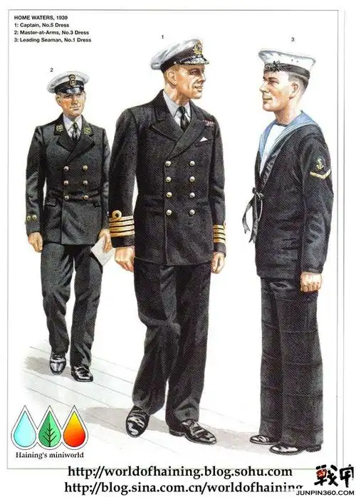 二战英国皇家海军军服图册