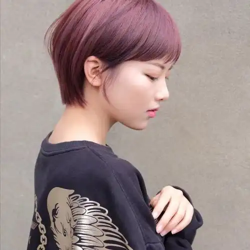 潮色染发剪发短发