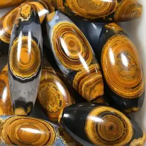 九眼石页岩蒙天珠吊坠玛瑙天然天珠勒子项坠天眼天珠