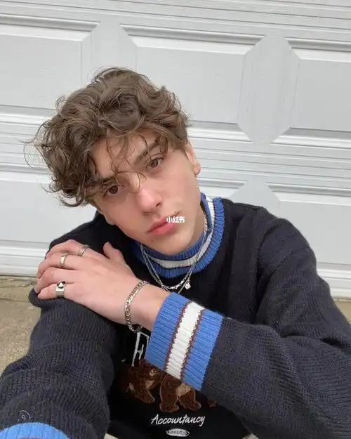 少年感日系小清新羊毛卷发暖男奶狗卷发