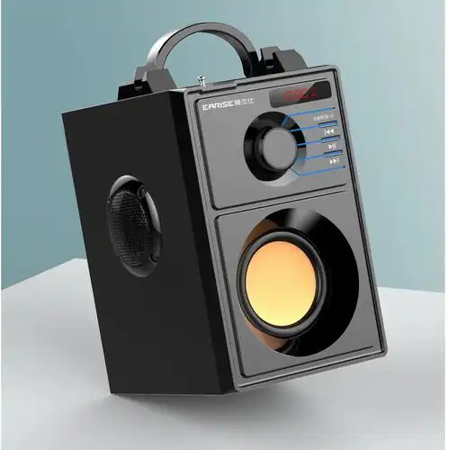 雅兰仕f10蓝牙音箱户外广场舞插卡无线重低音炮随身便携手提音响