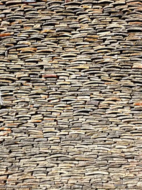 陶瓷瓦片墙,独具韵味