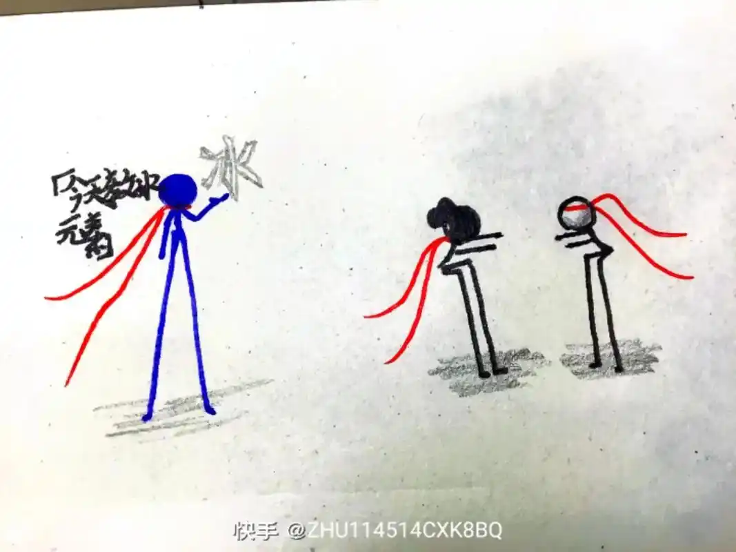 火柴人画法冰,柴设是ks的旧柴设#火柴人绘画 #日常瞎画 # - 抖音