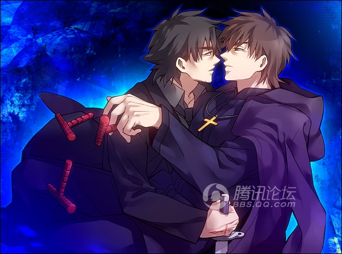 fate/zero吉尔伽美什 言峰绮礼 卫宫切嗣 lencer saber 王 插画