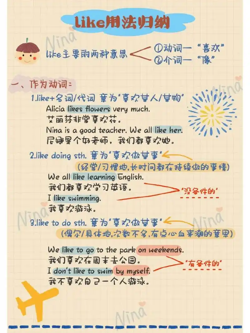 like中考用法归纳91超详细97干货 简单的"like",用法可不是那么