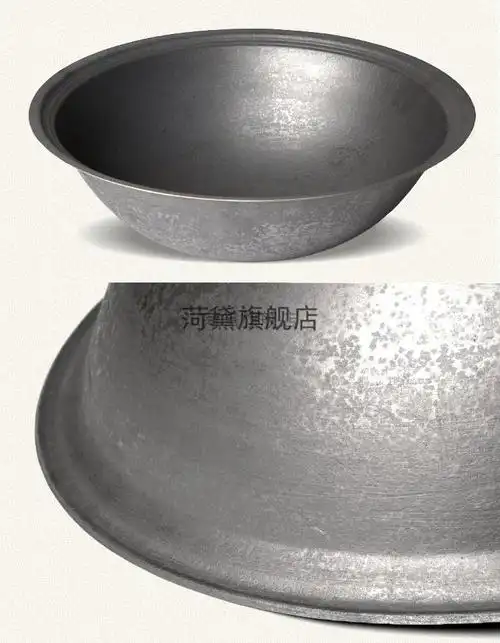 老式柴火大铁锅加厚传统农村大铁锅商用特大号老式铸铁锅灶台柴火炒菜