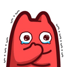 【魔鬼猫表情-感动】#半身 动态 捂嘴 颤抖 哭 ip 动漫 魔性 zombies