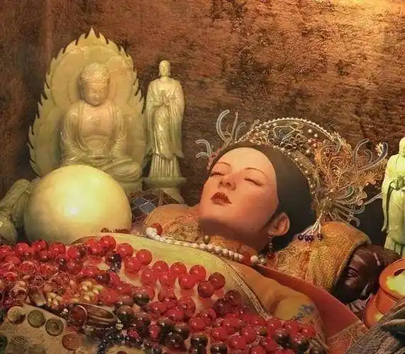 打开棺椁,出现的一幕让大家震惊了,睡在棺椁的女子紧