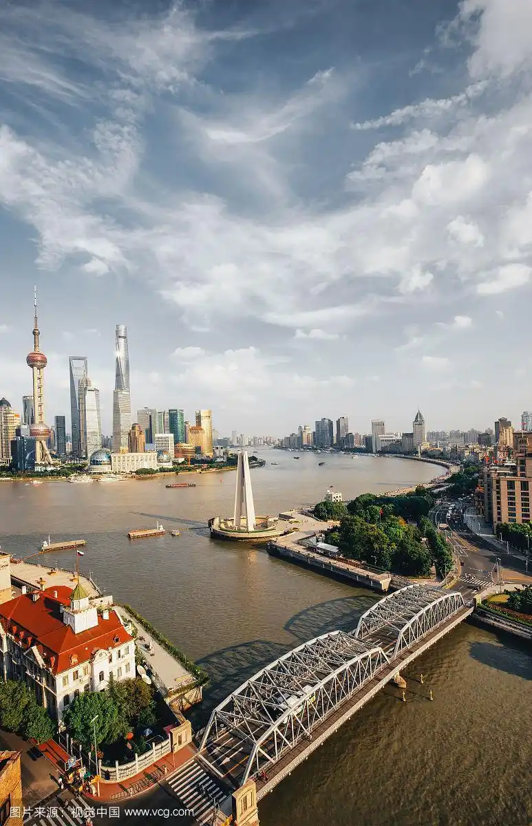 上海外滩风光全景