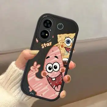 恬约适用华为p50pro眼睛派大星手机壳圆敦40小羊皮30pro全包防摔游戏