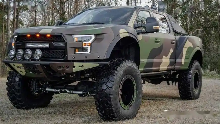 67tv8柴油的末日战车megarexx重改福特f250megaraptor全身迷彩武装到