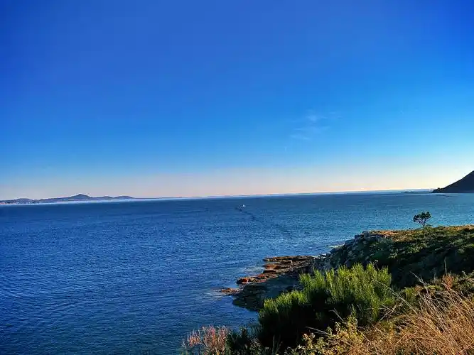 大海,蓝天,海天一线,壮美,自然,晴朗,海天相接一线间,wialhupi大海