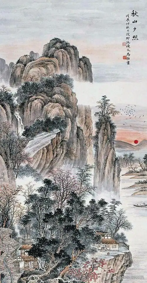 雅俗共赏越品越有滋味,马骀山水画欣赏