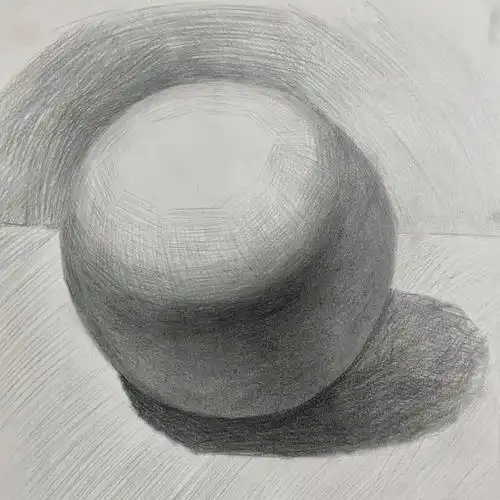 关于画着凹进去的球体