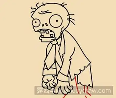 简笔画教程-怎么画僵尸