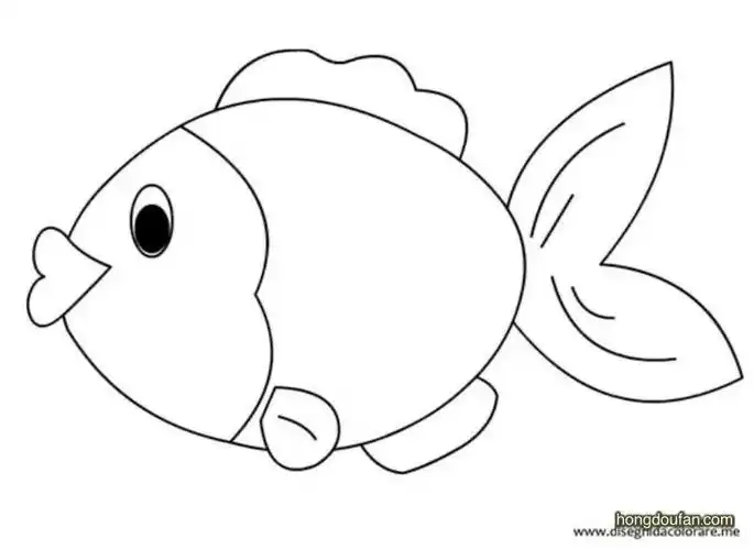 一起来画小金鱼小金鱼简笔画大全