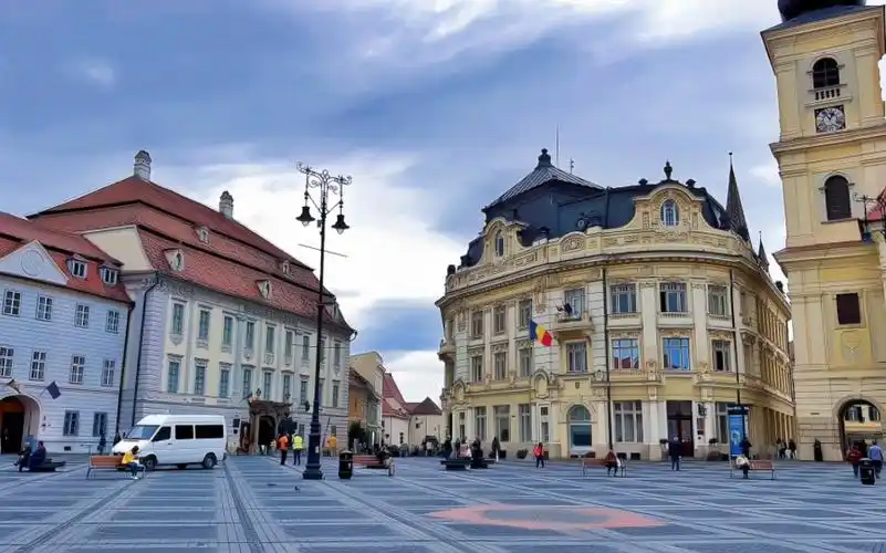 【云旅游4k】华约国家篇6-罗马尼亚城市锡比乌街道 romania·sibiu