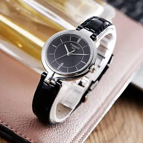 天梭tissot手表瑞士时尚潮流弗拉明戈系列简约石英女表商务休闲时尚女