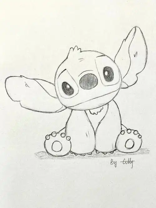 可以跟着一步一步的画,最后再加重细节就好啦#画画  #简笔画  #史迪仔