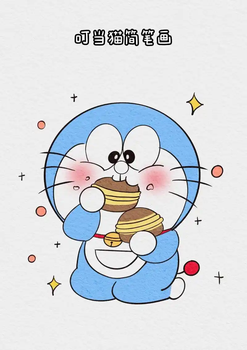 叮当猫简笔画来啦.#一学就会的简笔画 #一学就会系列 #亲子 - 抖音