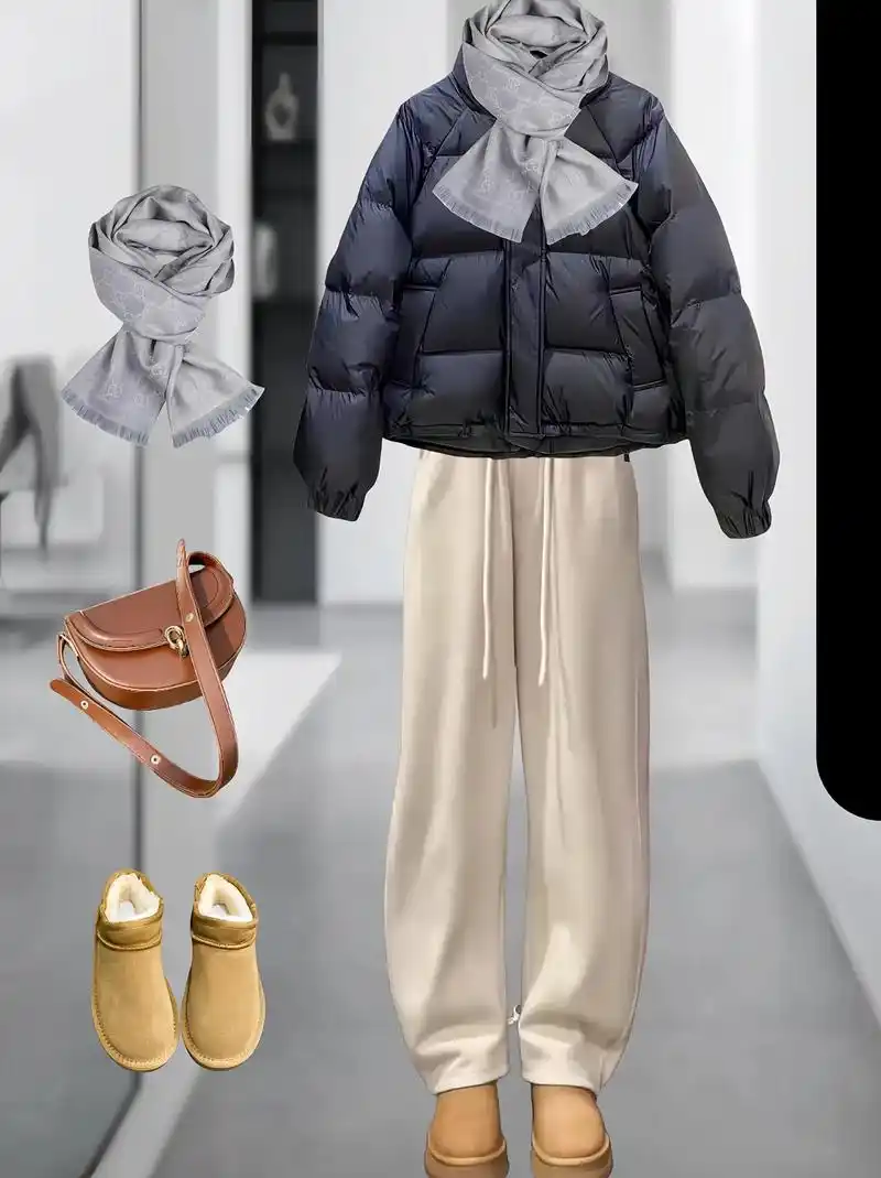 加绒加厚的阔腿裤真的太好看了吧!