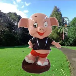 玻璃钢生肖猪摆件