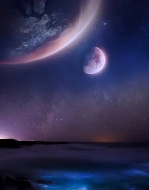 唯美夜景 星空 夜好美