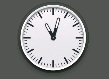 时针,分针和秒针 每只手都需要一个图像和一个旋转位置.