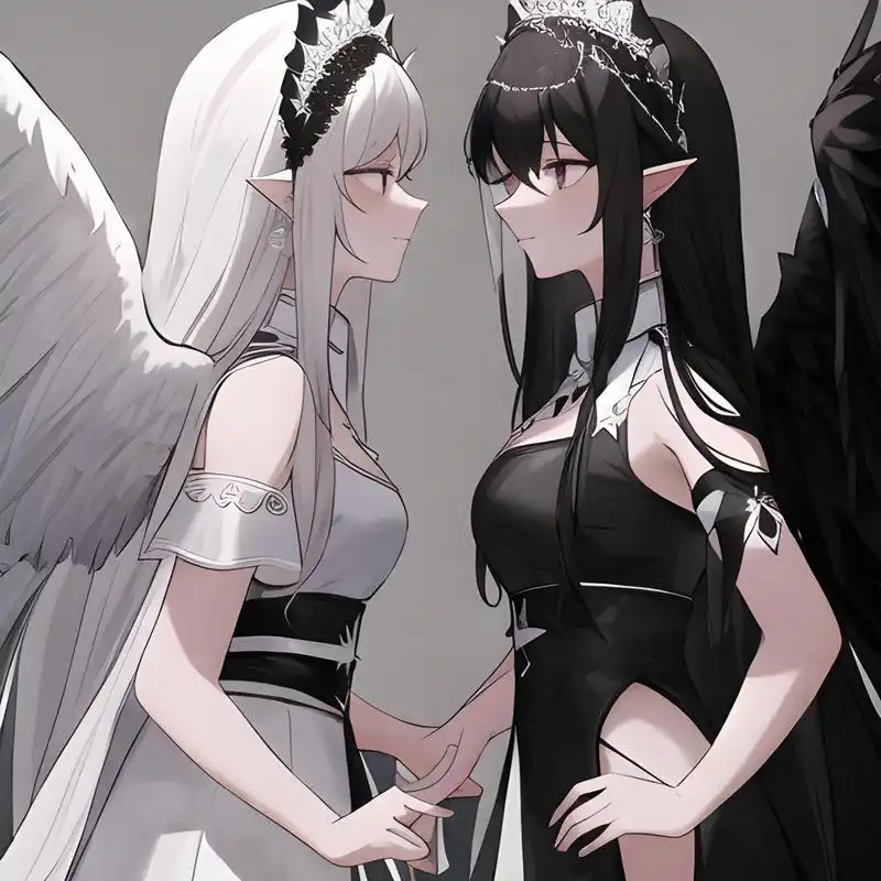 对峙中的天使,你挺谁,圣洁天使还是堕落天使?