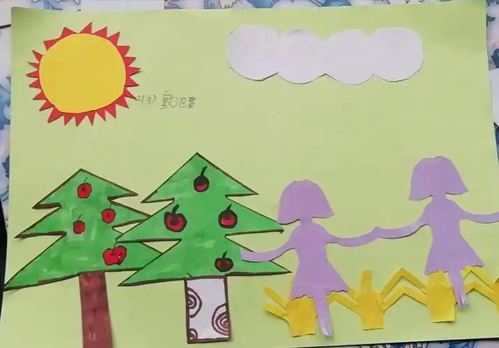 拼摆剪贴画,数学趣味多