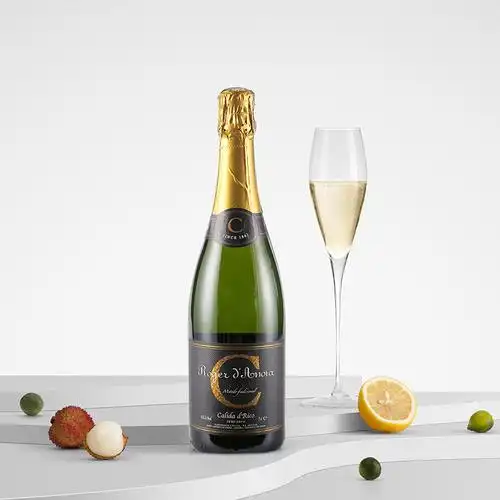 起泡酒高档香槟西班牙进口葡萄酒少女甜型网红气泡酒女士低度果酒