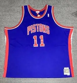 nba活塞队88-89赛季微笑刺客托马斯球衣