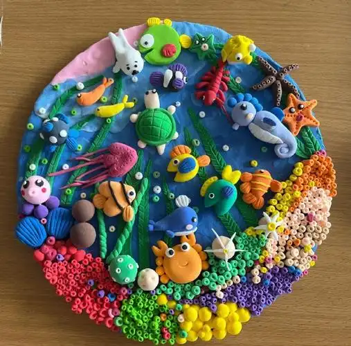 粘土海洋世界手工作品大集合!收藏做起来吧#超轻粘土