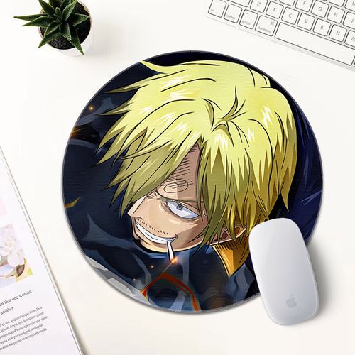 欧凯森海贼王周边鼠标垫小号 dd-401叼着烟卷的山治 220x220mm x 3mm